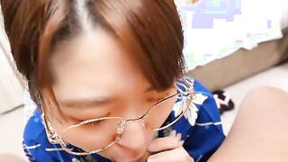 Momoko Azuma returns to our studios and wears a yakata to masturbate 2