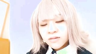 hot Saeko Ishiki comes to watch us with a cute cosplay