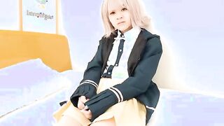 hot Saeko Ishiki comes to watch us with a cute cosplay