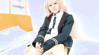 hot Saeko Ishiki comes to watch us with a cute cosplay