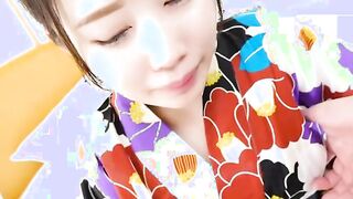 Yuuka Kamakura sucks a cock toying her snatch
