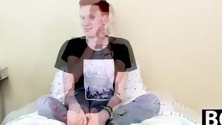 Twink Dylan Mermaid takes a break to jerk it off for fans