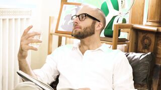 Skinny youngster cums while barebacked by stepdaddy