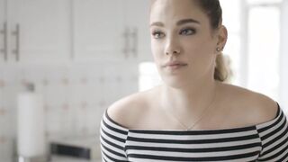 Beauty with a police record fucks to keep her secret