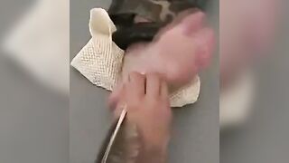 Davis also gets restrained and tickled by three buddies