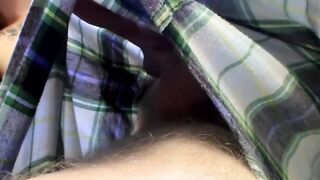 Young straight blond Kenneth Slayer wanks off and cums