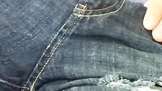 Blonde twink Casey Wood jerks off his dong while smoking