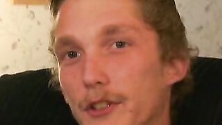Aspiring rockstar passionately masturbates until cumming