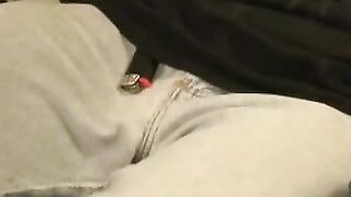 Aspiring rockstar passionately masturbates until cumming