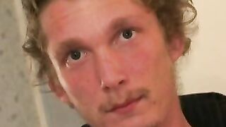 Aspiring rockstar passionately masturbates until cumming