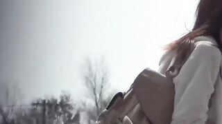 Japanese women secretly taped while pissing hard