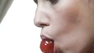 There's something about a lollipop that puts hotblooded shortie Vasya Sylvia inside mind of sex and getting her nice and