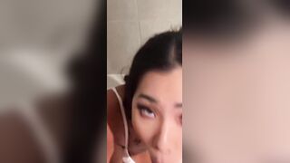 Curvy Asian Sucking American Dick