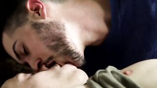 Gorgeous hunks eating ass and barebacking hard at home
