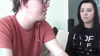 Young beauty takes cum on face from a fake producer