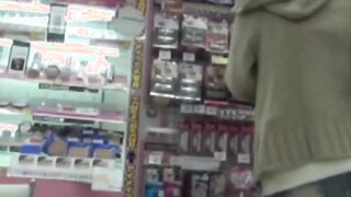 Japanese babe secretly taped pussy playing in underwear