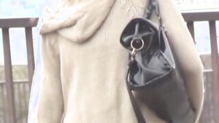 Japanese babe secretly taped pussy playing in underwear