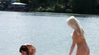 This gorgeous nudist is completely nude