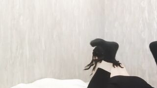 Using her Skilled Foot on a Sex Toy