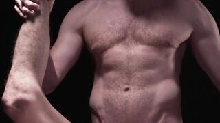 Attractive gay barefucked his lusty dom from behind