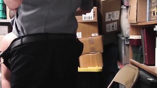 Young thief strip searched and ass examined