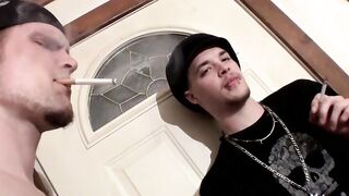 Nolan and York Reid smoking and jerking their big dicks Hoe 2