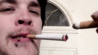 Nolan and York Reid smoking and jerking their big dicks Hoe 2