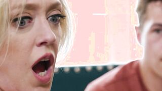 Mature stepmom busted watching anal porn