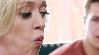 Mature stepmom busted watching anal porn