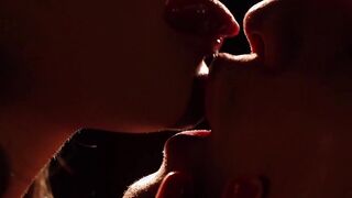 Sinful babe moans passionately while fucked by lover