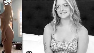 Blonde Beauty Jill Gets Facial On Her First Porno! two