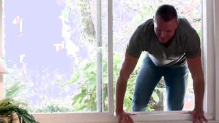 Naughty hunk Adam Gregory gives raw dicking and blowjob