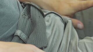 Cute TS Crystal M outdoor rides big dick and swallows cum