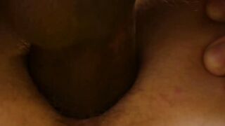 After rubbing his chest gently he gets pounded relentlessly