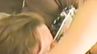 Lusty bimbo masturbates before taking it up her hairy hole