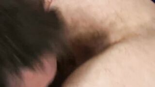 Backdoor bandit got his tight asshole double penetrated
