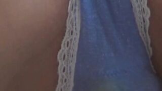 Cute Japanese babe filmed playing with secret camera