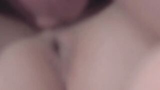 Hot babe having a taste of grandpas dick and jizz