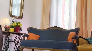 Kinky MILF Lara fucking and sucking POV before masturbation