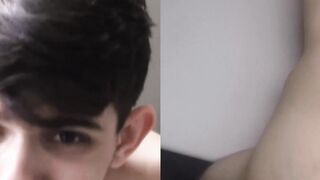 Thieving twink facialized after disciplinary bareback