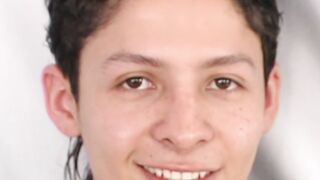 Young gay amateur jerks off his big dick and cums on himself