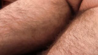 Toying with the studs big balls and his hairy fat meat rod