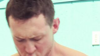 Outdoor bareback banging with Jack Kross and Pierce Paris