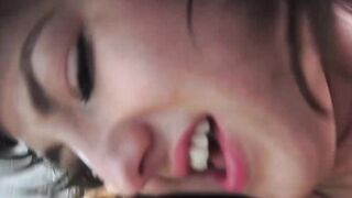 Lucky grandpa gets to taste delicious teen pussy