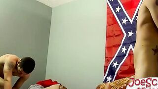Horny amateur fuckers jerking off their cocks and fucking
