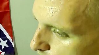 Hot black dude devours white guys cock and makes him cum