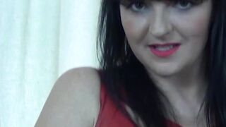 UK MILF in red lingerie takes on a few cocks in fake show