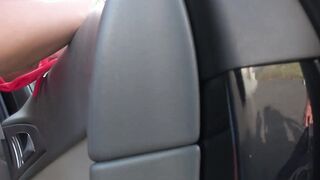Super model fucked by a car in public