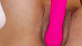 Hot brunette amateur Latina masturbates on webcam