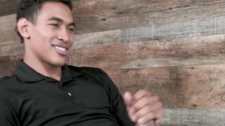 Cute blond gay anally fucked by his athletic black coworker